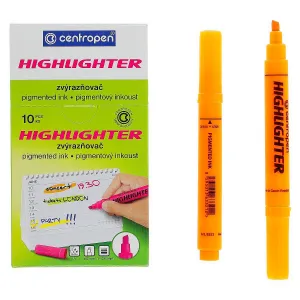 Zvýrazňovač Centropen, oranžový 1,0-4,6 mm (8552)