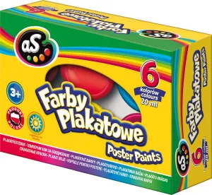 Barva plakátových barev Ace: mix 20 ml 6 barev.