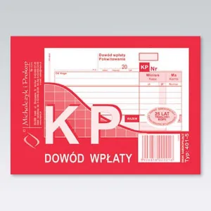 Michalczyk i Prokop self-copy print KP Dowód wpłaty A6 80k. (401-5)