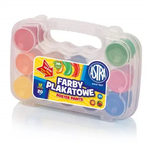 Astra plakátové barvy barevné: mix 20 ml 12 barev.