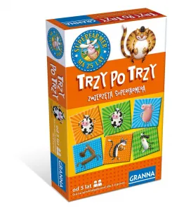 Vzdělávací hra Granna THREE BY THREE ANIMALS SUPERFARMER