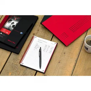 Oxford Black N' Red A5 70k. 90g kontrola 148 mm x 210 mm (400047652)