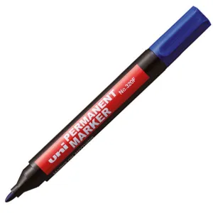 Uni permanentní popisovač, modrý, kulatý hrot 1,0-3,0 mm (NO-320F)