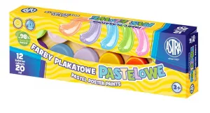 Astra pastelové barvy na plakáty barva: mix 20 ml 12 barev. (30118001)