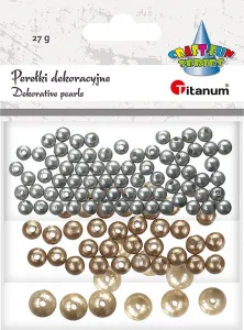Korálky Titanum Craft-Fun Series stříbrná, měděná, slonová kost mix (5047)