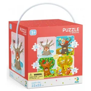 Dodo Puzzle 4 v 1 Roční období 12-16-20-24 el. (DOP300125)