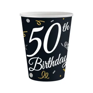 Godan 50. narozeniny jednorázový hrnek 6 ks. (KP-50BD)