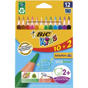 Bic Kids Ecolutions Evolution Triangle 12 barevných tužek (887146)