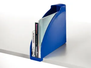Vertikální box na dokumenty Leitz Plus A4 - modrý 78 mm x 300 mm x 278 mm (24760035)
