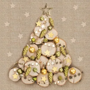 Ubrousky Pol-mak s hvězdičkou - mix 330 mm x 330 mm (Sd GW)