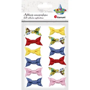 Titanum Craft-Fun Series textilní dekorace samolepicí mašle (DIY18-15)