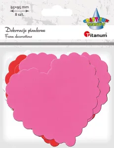 Titanum Craft-Fun Series pěnová ozdoba srdce (4646)