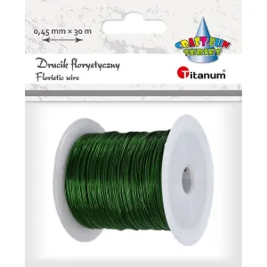 Titanum Craft-Fun Series floristický drát 0,45 mm x 30 m zelený (PJ499)