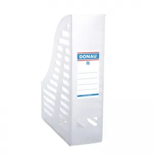 Vertikální box na dokumenty Donau A4 - průhledný 85 mm x 245 mm x 315 mm (7464001-09)