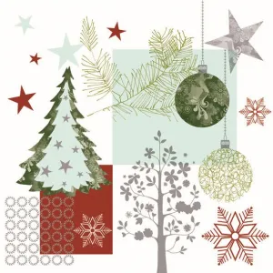 Ubrousky Pol-mak s hvězdičkou - mix 330 mm x 330 mm (Sd GW)