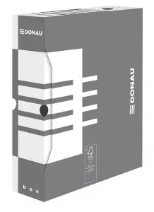 Kartotéka Donau A4 - šedá 80 mm x 340 mm x 297 mm (7660301FSC-13)