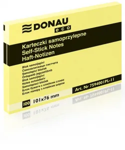 Donau Eco samolepicí bankovky žluté 100k 101mm x 76mm (7594001PL-11)