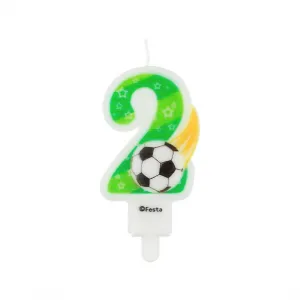 Narozeninová svíčka Godan číslo 2 s kuličkou 7,8 cm (PF-SCP2)