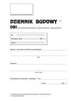 Ofsetový tisk Stavební kniha Stolgraf DB1 P11 A4 36k. (P11)