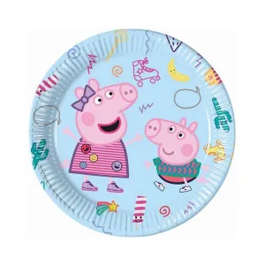 Godan Prasátko Peppa (Hasbro) jednorázový talíř o průměru 230 mm 8 ks (93436)