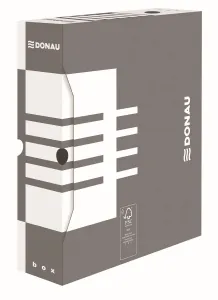 Kartotéka Donau A4 - šedá 80 mm x 340 mm x 297 mm (7660301FSC-13)