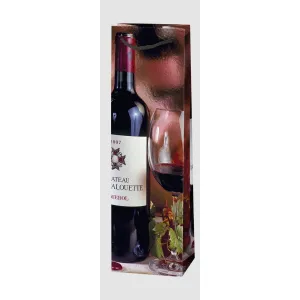 Dárková taška na láhev Pol-mak 120 mm x 400 mm x 90 mm (T12)