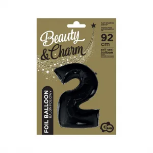 Fóliový balónek Godan číslo 2 BLACK 45cal (FG-C85CZ2)