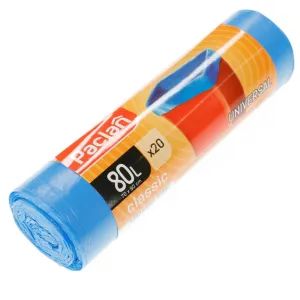 Barva pytle na odpadky: modrá 80L 20 ks