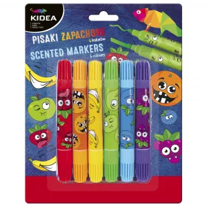 Kidea Scented Flamaster 6 barev (PZD6KA)