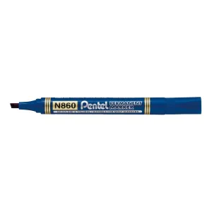 Permanentní popisovač Pentel N860, modrý 1,5mm zkrácený hrot