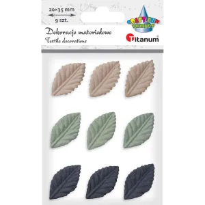 Látkové ozdobné listy řady Titanum Craft-Fun (ZD-003)