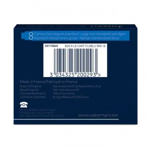 Modré dlouhé kazety Waterman (S0110860)