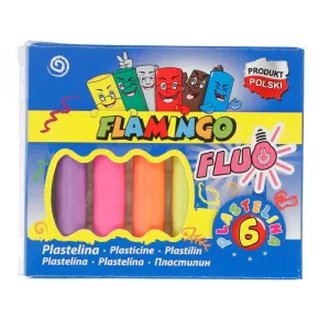Plastelína Flamingo 6 barev