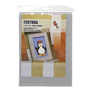 Tymos vlnitá lepenka stříbrná - stříbrná 250mm x 353mm