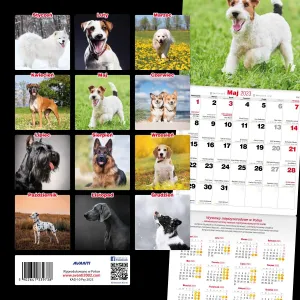 Vícepanelový nástěnný kalendář Avanti 300 mm x 600 mm (KAD-10)