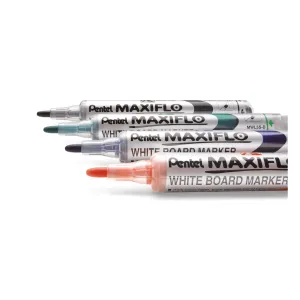 Popisovač Pentel na suché stírání, modrý, kulatý hrot 1,1-2,2 mm