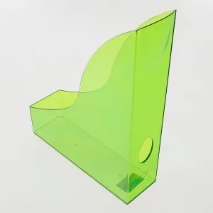 Odolný vertikální box na dokumenty Basic A4 - zelený průhledný 73 mm x 306 mm x 241 mm (1701712017)