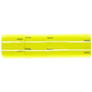 Cenové štítky Poligraf typ B - žluté 27 mm x 50 mm