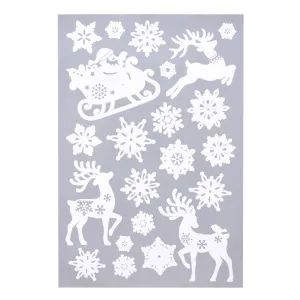 Dekorace Arpex bílá elektrostatická (NR8017)