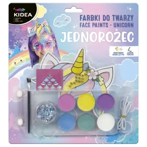 Derform kidea Unicorn face paint 6 barev. (FDTZUKA)