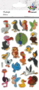 Nálepka (samolepka) Titanum Craft-Fun Series Convex Birds (JN-U011)