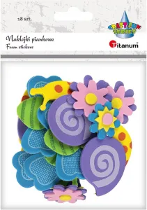 Samolepka (samolepka) Titanum Craft-Fun Series 3D pěnové motýli, květiny, šneci (M-06)