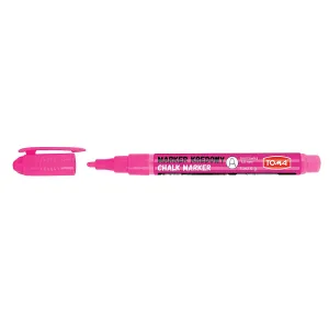 Speciální křídový popisovač Tom's, růžový 1,5mm kulatý hrot