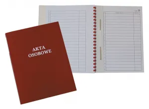 Osobní pořadač Warta ABCD nepotištěný A4 - červený 250g 230mm x 310mm (021824-339-006)