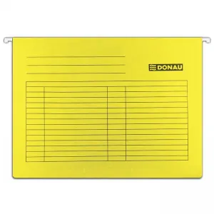 Závěsný pořadač Donau A4 - žlutý 230g (7410905-11)