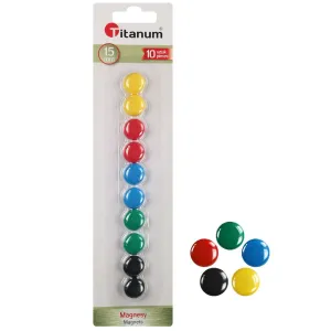 Titanový magnet kulatý 15 mm - mix 15 mm (MT15)