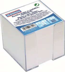 Donau papírová kostka - bílá 83 mm x 83 mm x 75 mm (7490001-99)