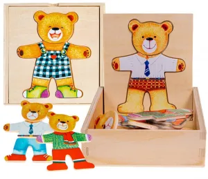 Dřevěné puzzle s medvídky Anek (SPW83592)