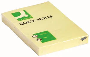 Samolepicí bločky Q-Connect žluté 100k 51mm x 76mm (KF10501)