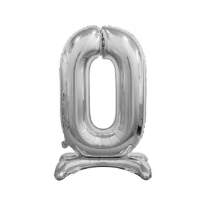 Godan Beauty&Charm stříbrná stojící číslice gumový balón 750mm 30cal (BC-ASSO)